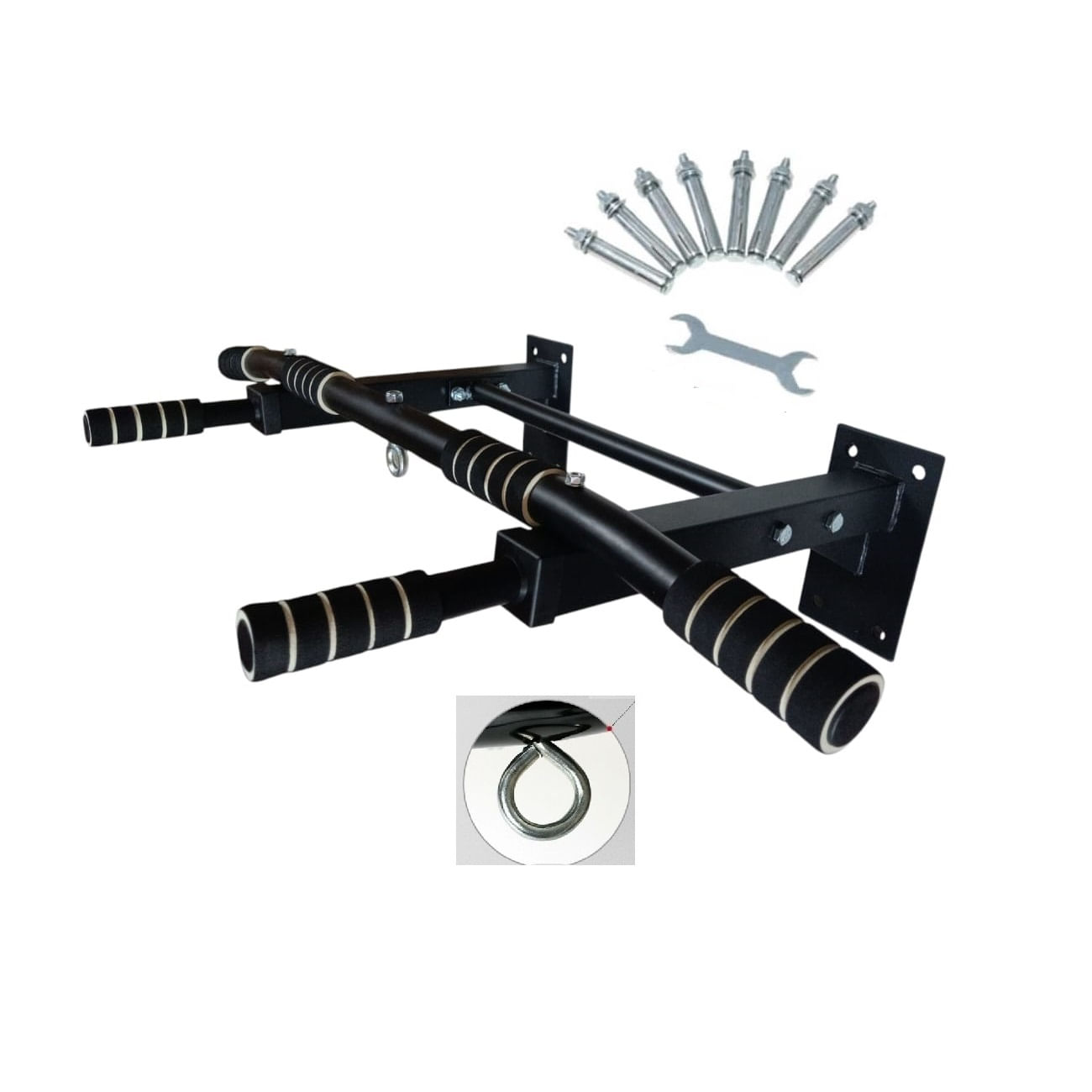 Barra De Dominadas Multifuncional Pull Up Pared Con Eslabon