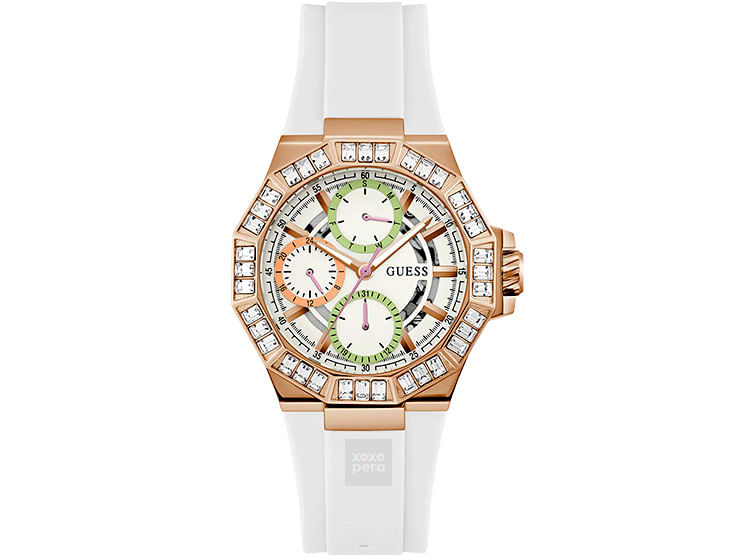 Reloj Guess GW0695L3 de Mujer Blanco y Oro Rosa