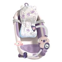 Tina de baño para bebe con regadera aquabu baby cam morado