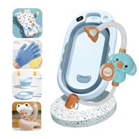 Tina de baño para bebe con regadera splash baby cam azul
