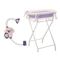 Bañera splash con rac y regadera baby cam morado