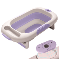 Tina de baño atlantic baby cam morado