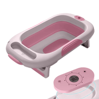 Tina de baño atlantic baby cam rosado