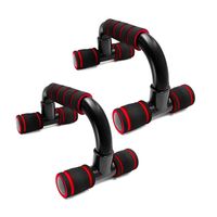 Push Up Bar Stand Pectorales Flexiones Planchas Rojo Plastico