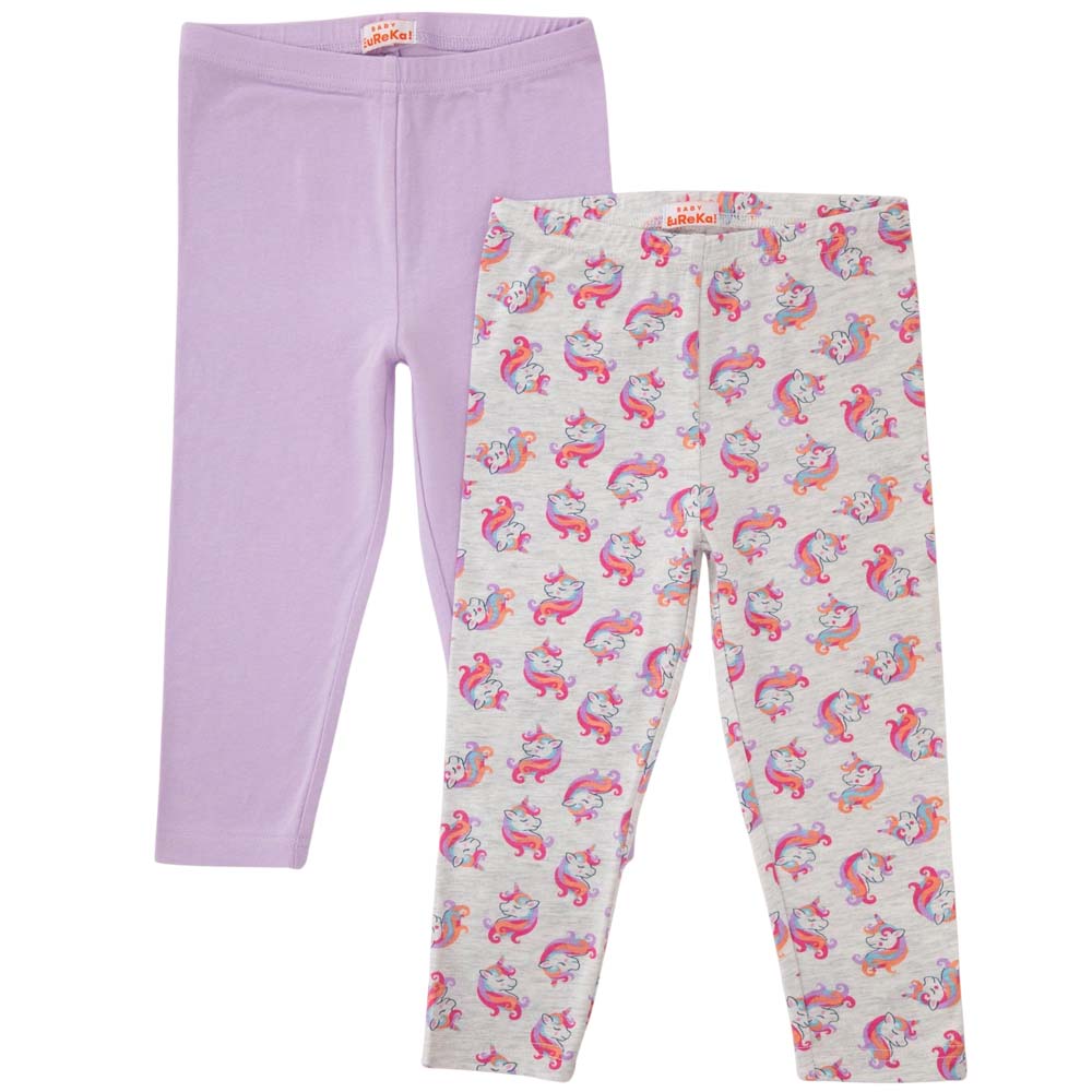 Pantalón Leggins Básicos x2 Unid Bebé Niña BABY EUREKA