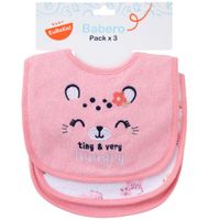 Babero felpa niña BABY EUREKA x3un