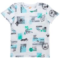 Polos Manga Corta mini print Teen Niño EUREKA