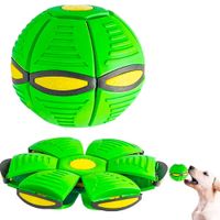 Pelota Bumerang para Perros y Gatos de Goma Convertible Verde