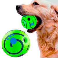 Pelota para Perros de Goma con Sonido, Verde, wobble