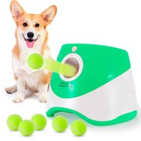Lanzador Automático de Pelotas para Perros Incluye 3 Pelotas, Inalámbrico Verde