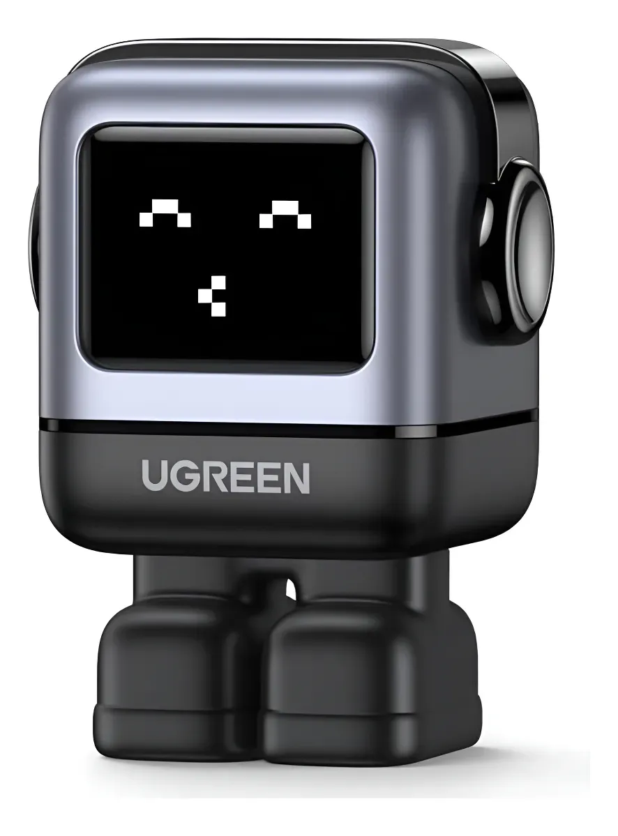 Cargador Ugreen Robot 65w 2 Usb-c / 1 Usb-a Carga Rapida NEGRO