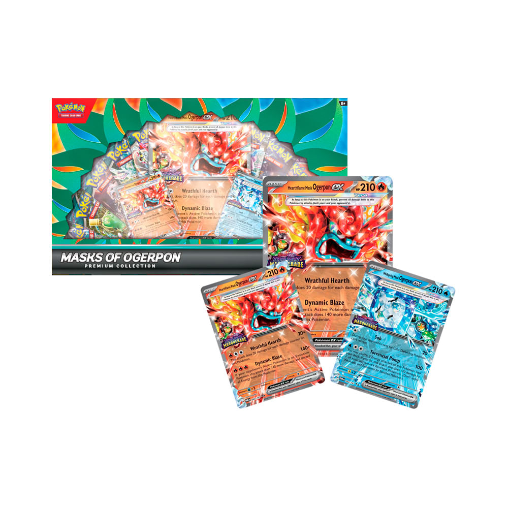 Pokemon TCG Masks of Ogerpon Ex Premium Collection Ingles