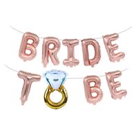 Globos bride to be anillo de compromiso fiesta despedida de soltera oro rosa