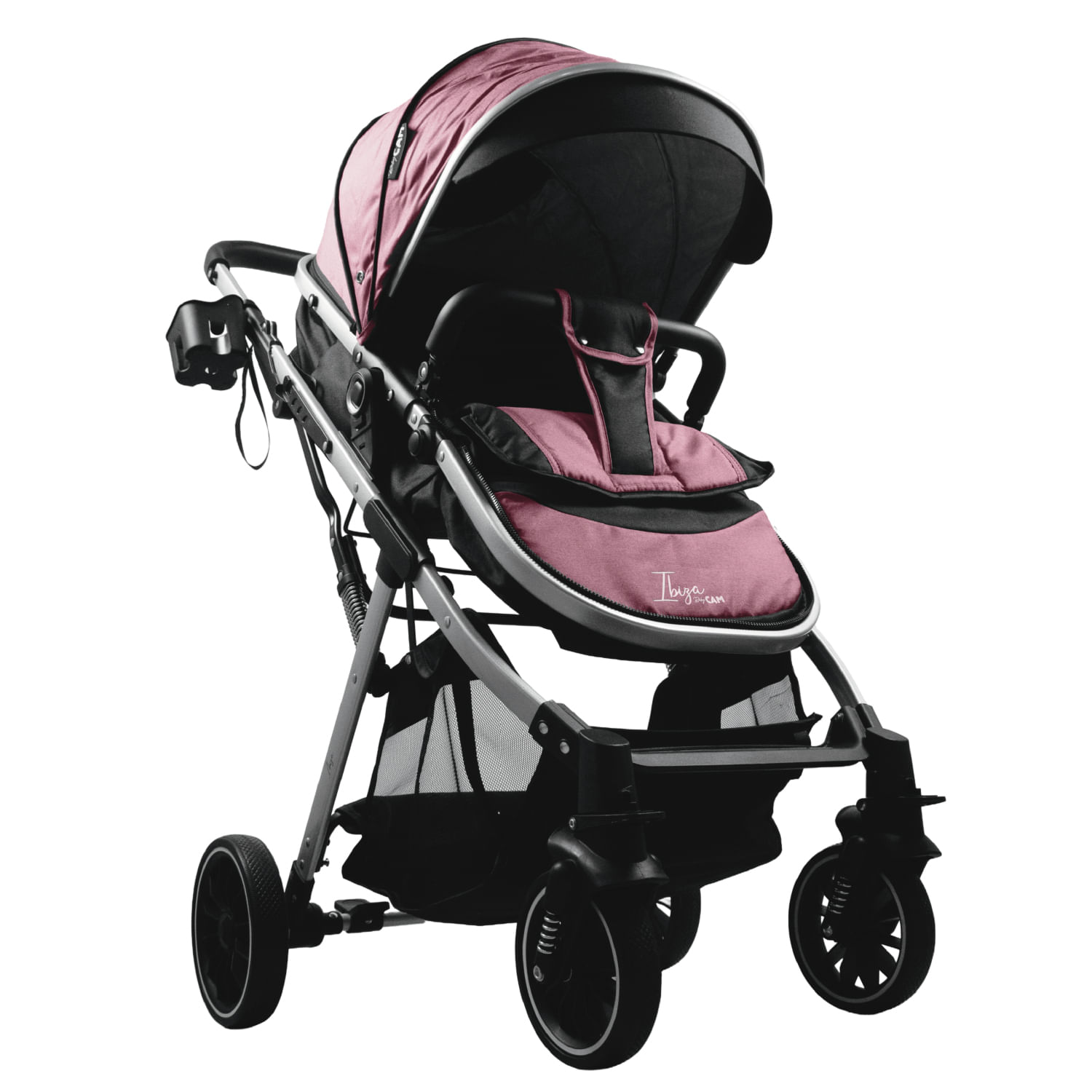 Coche moisés ibiza baby cam rosado