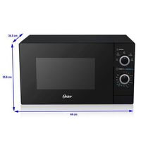 Horno Microondas Oster® de 20L POGM3702 Negro - 700Watts - !OFERTA!
