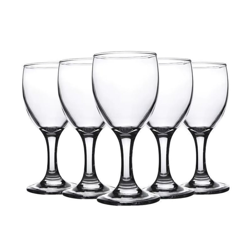 Copas Vino Blanco Windsor 190ml Vidrio Set 6 Piezas
