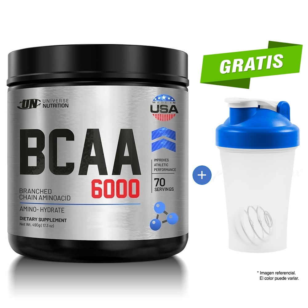 AMINOÁCIDO UNIVERSE NUTRITION BCAA 6000 480G CITRUS PUNCH SHAKER