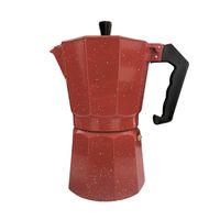 Cafetera Italiana Moka de 9 tazas Color Rojo de 450ml
