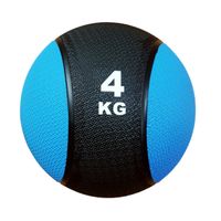 Pelota O Balón Medicinal 4 Kg Con Rebote Funcional Crossfit Azul