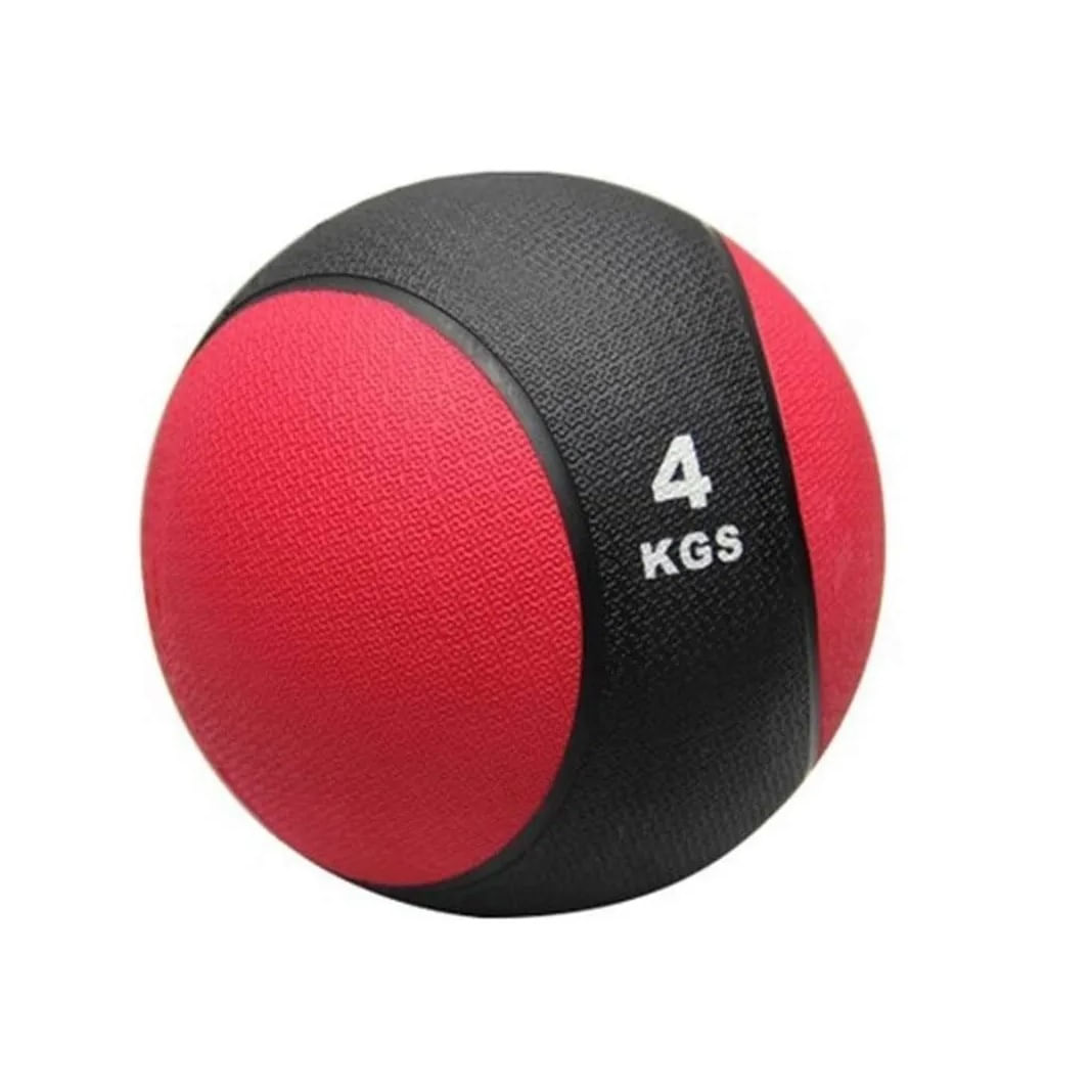 Pelota O Balón Medicinal 4 Kg Con Rebote Funcional Rojo
