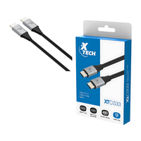 Cable USB-C a USB-C Macho XTECH XTC546 3.65 Metros