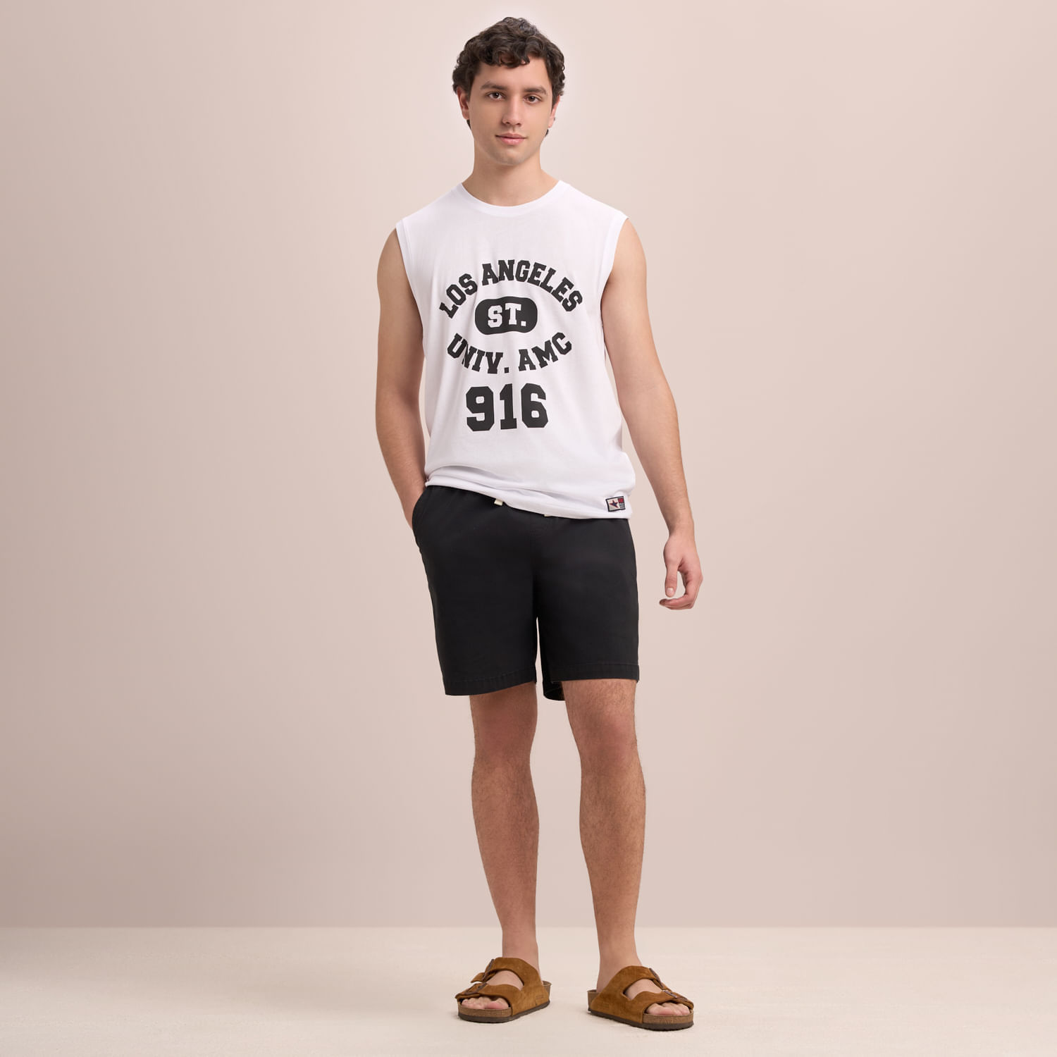 Short Hombre Amc Elastic Solid Org
