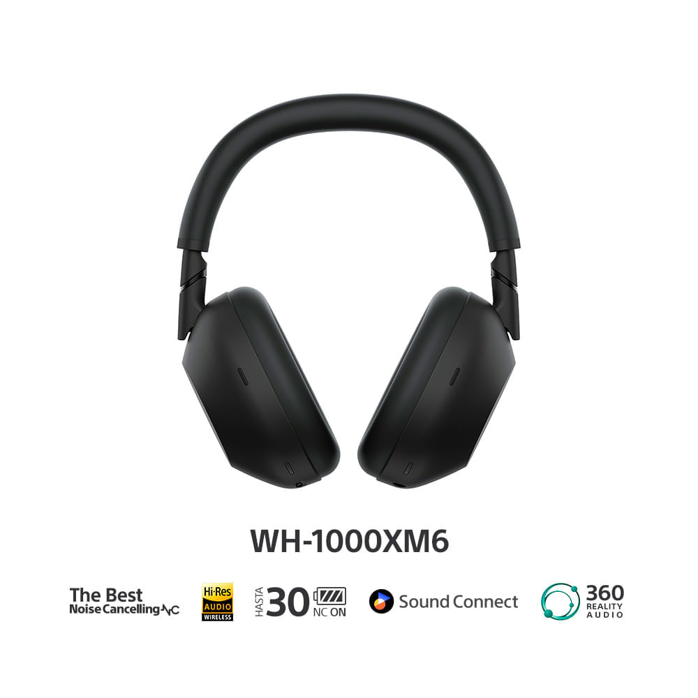Audifonos Sony WH1000XM6/BMUC Bluetooth Negro