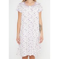 Camisola Pijama Mujer 71.1073 Kayser Manga Corta Algodón Lila