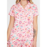 Pijama Short Con Colet Mujer 70.1118 Kayser Algodón Rosado