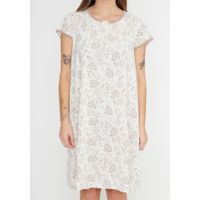 Camisola Pijama Mujer 71.1071 Kayser Manga Corta Algodón Café