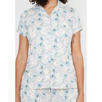Pijama Short Abotonado Mujer 70.1078 Kayser Verde