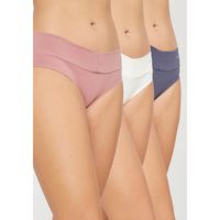 Pack X3 Pantaletas Mujer P314.80 Kayser Algodón Rosado