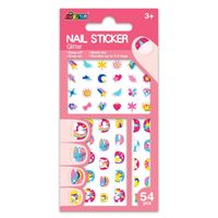 Stickers Temporales Para Uñas Avenir Unicornio 38 Piezas
