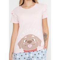 Pijama Short Mujer 70.1119 Kayser Algodón Rosado