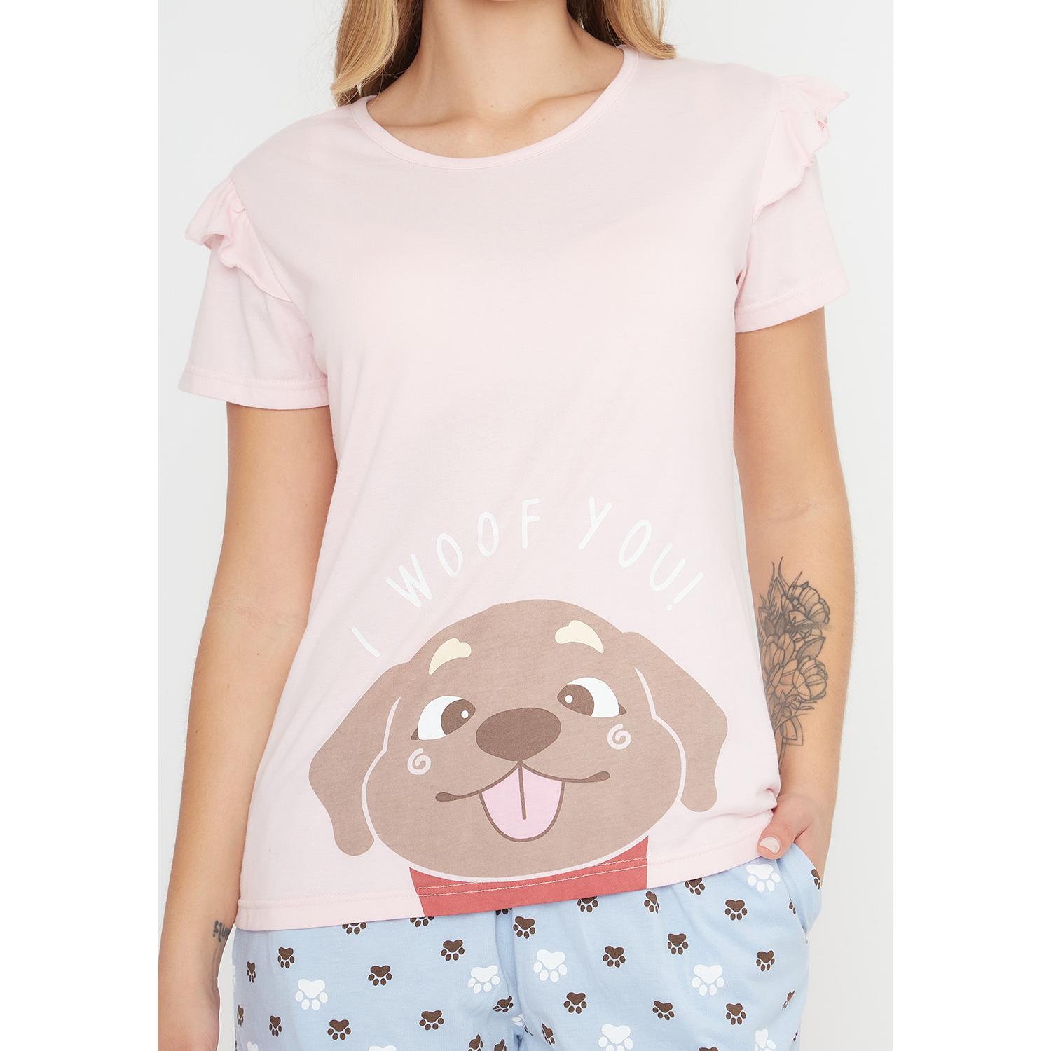 Pijama Short Mujer 70.1119 Kayser Algodón Rosado