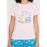 Pijama Short Mujer D7065 Kayser Algodón Rosado