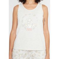 Pijama Short Mujer D7070 Kayser Algodón Gris