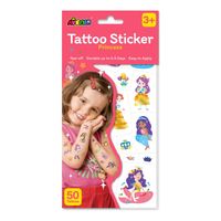 Tatuajes Temporales Avenir Princesas 50 Piezas