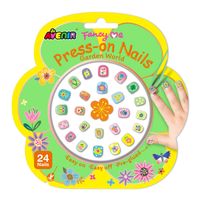 Stickers A Presión Para Uñas Avenir Jardín 24 Piezas