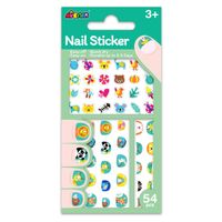 Stickers Temporales Para Uñas Avenir Animales 38 Piezas