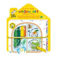 Set Crea Stickers De Animales Para Ventana Haku Yoka 10 Modelos
