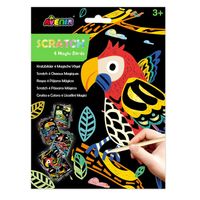 Hojas Para Raspar Avenir Scratch Art Aves Mágicas 04 Piezas