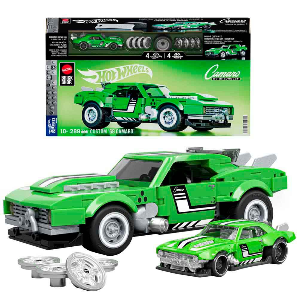 Auto Armable Set Speed 68 Custom Camaro MATTEL BRICK SHOP JFT16