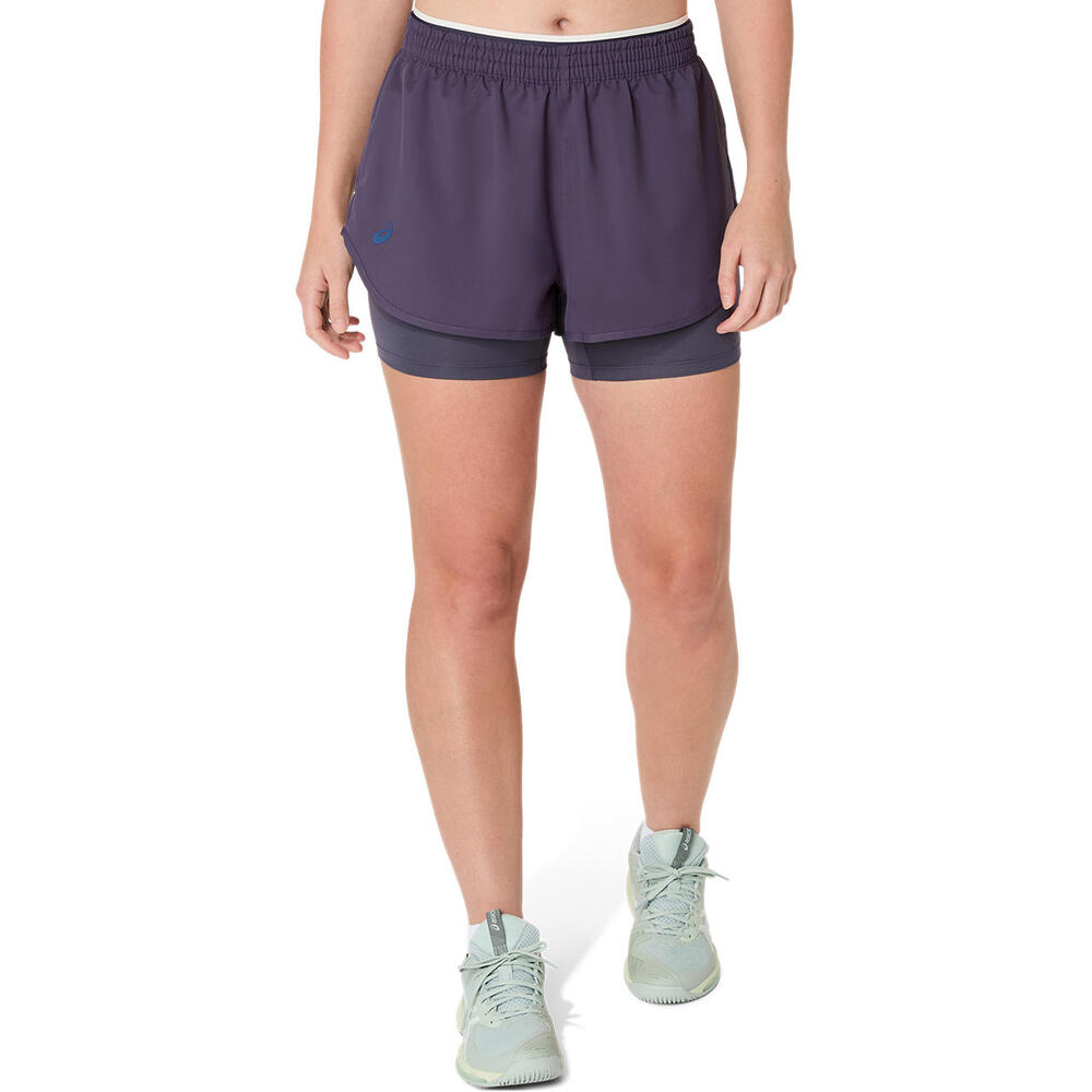 Shorts ASICS Match Short Indigo Fog Mujer