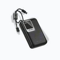 Wesdar - Power Bank 22.5W PD LED Fast Charge c/cable lightning y USB-C 20000mAh - Negro