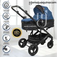 Coche Moisés Travel System «ROMA NEW» de Lujo Azul