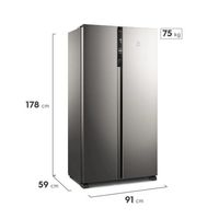 Refrigeradora Electrolux Side by Side 442L No Frost ERSA44V2HVG  !OFERTA!