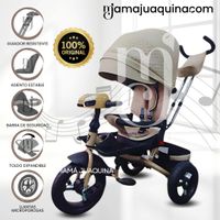 Triciclo Guiador para Niños «EFABEL» Beige