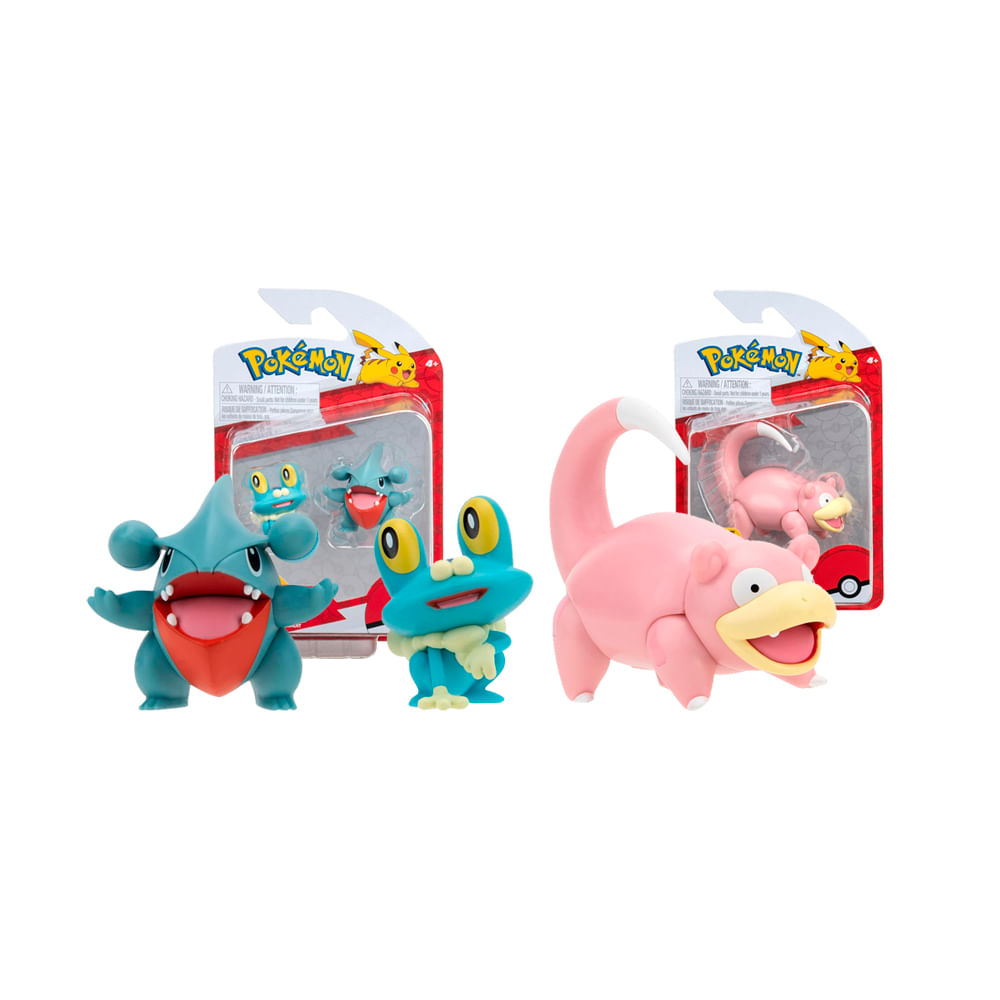 Pokemon Jazwares Pack Froakie Gible Slowpoke