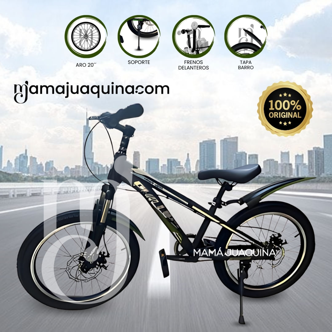 Bicicleta Deportiva Aro 20 «SKINY PHILLIPS» Edición Limitada Verde Oscuro